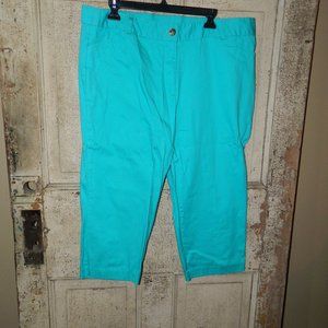 Kim Rogers Green Capris Size 18 (S-36)